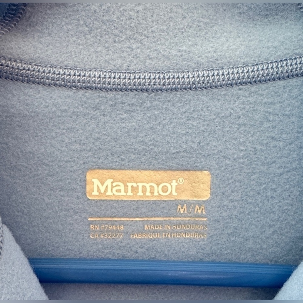 Marmot Blue Fleece Pullover sz M EUC - Picture 2 of 8